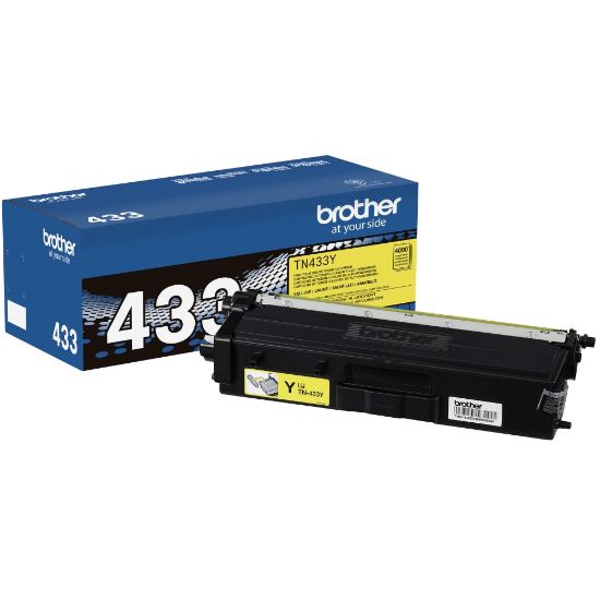 Picture of Brother TN-433 Yellow High Yield Toner Cartridge, TN-433Y