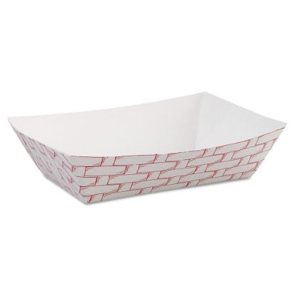 Picture of Boardwalk Paper Food Baskets, 6 Oz Capacity, Red/White, Pack Of 1,000