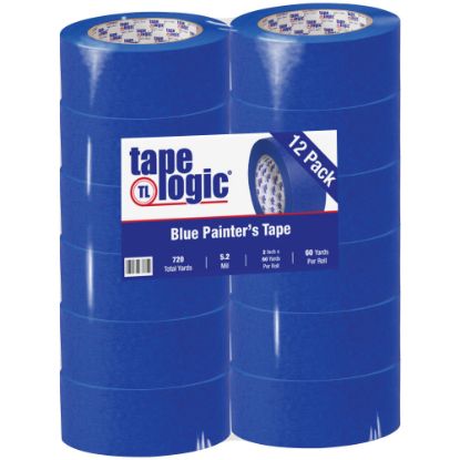 Picture of Tape Logic 3000 Painters Tape, 3in Core, 2in x 180ft, Blue, Case Of 12