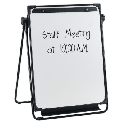 Picture of SKILCRAFT Flipchart Easel With Non-Magnetic Dry-Erase Whiteboard, 29in x 38in, Wood Frame With Pine Finish (AbilityOne 7520 01 424 4867)