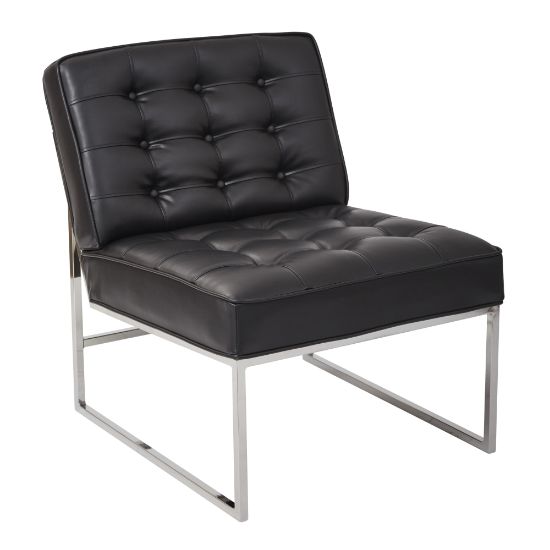 Picture of Ave Six Anthony Guest Chair, Black/Chrome