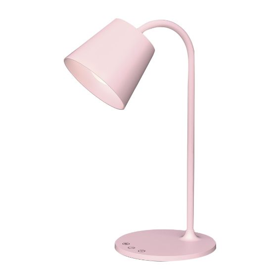 Picture of Realspace Kessly LED Desk Lamp With USB Port, 17inH, Pink