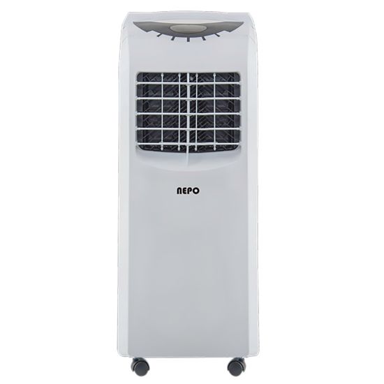 Picture of NEPO 12,000 BTU Portable AC, Cool, Fan And Dehumidifier With Self Evaporator And Remote, 14-1/4in x 11-13/16in, White