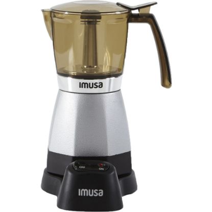 Picture of IMUSA Electric 3- And 6-Cup Moka Maker, Silver