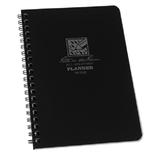 Picture of Rite In The Rain All-Weather Undated Weekly Calendar/Planners, 4-5/8in x 7in, Black, Case Of 6 Planners