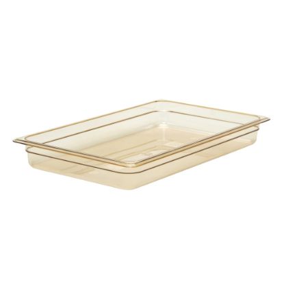 Picture of Cambro H-Pan High-Heat GN 1/1 Food Pans, 2inH x 12-3/4inW x 20-7/8inD, Amber, Pack Of 6 Pans