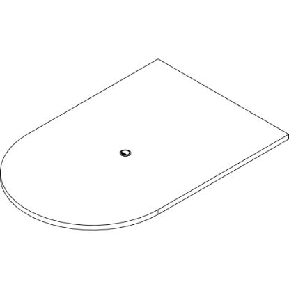 Picture of Lorell Prominence 2.0 Half-Racetrack Conference Tabletop - For - Table TopMahogany Racetrack, Laminated Top x 72in Table Top Width x 48in Table Top Depth x 1.50in Table Top Thickness - Assembly Required - Particleboard Top Material - 1 Each