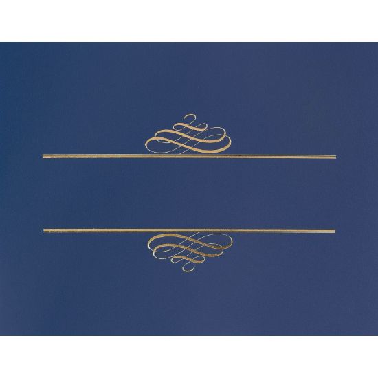 Picture of Great Papers! Value Certificate Cover, 12in x 9 3/8in, Navy, Pack Of 5