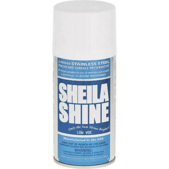 Picture of Sheila Shine Stainless Steel Polish - Aerosol - 10 fl oz (0.3 quart) - 1 Each - White