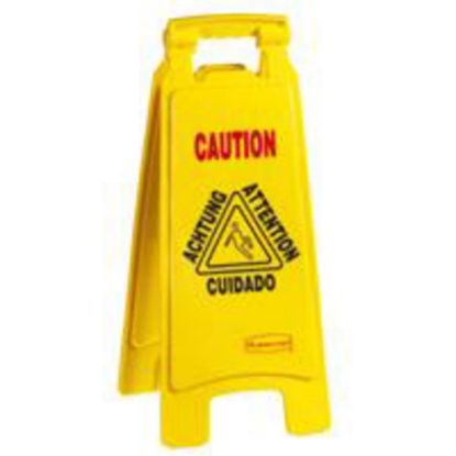 Picture of Rubbermaid Multilingual Wet Floor Sign