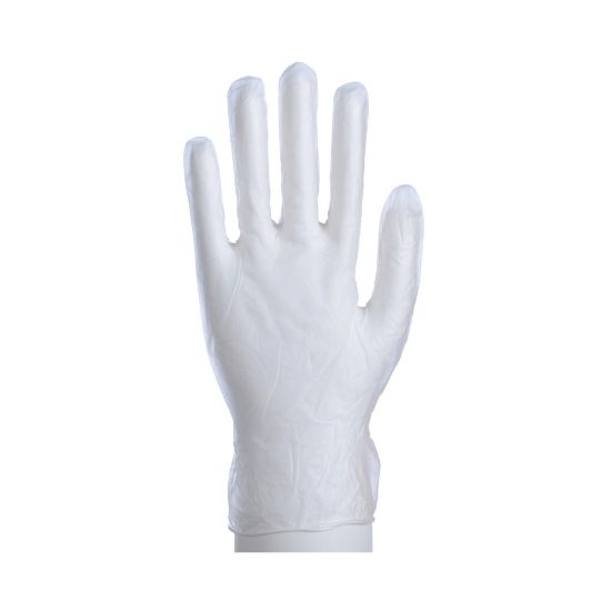 Picture of Daxwell Disposable Vinyl Gloves, Medium, Clear, 100 Gloves Per Box