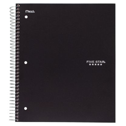 Picture of Five Star Notebook, 8 1/2in x 11in, 5 Subjects, College Ruled, 200 Sheets, Assorted Colors (No Color Choice)