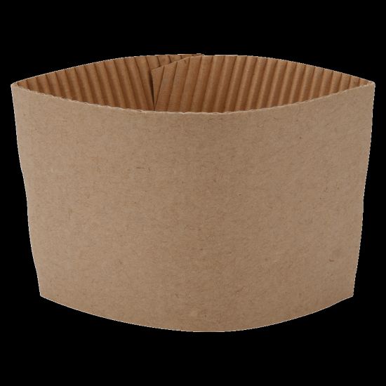 Picture of Genuine Joe Corrugated Hot Cup Sleeves, Brown, Carton Of 1,000