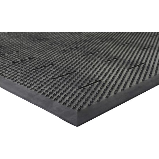 Picture of Genuine Joe Free Flow Comfort Anti-Fatigue Mat, 36in x 48in, Black