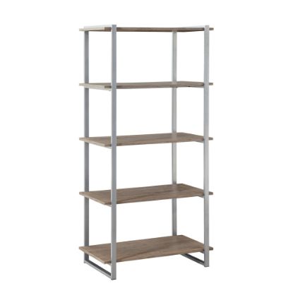 Picture of Realspace Trezza 60inH 4-Shelf Bookcase, Light Oak