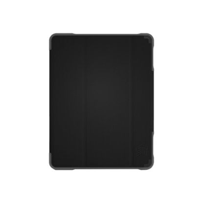 Picture of STM dux Plus Duo - Flip cover for tablet - rugged - polycarbonate, thermoplastic polyurethane (TPU) - black - academic - for Apple 10.2-inch iPad (7th generation, 8th generation, 9th generation)