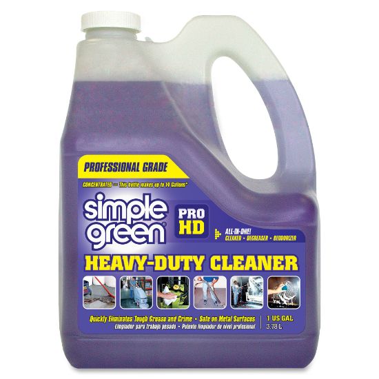 Picture of Simple Green Pro HD All-In-One Heavy-Duty Cleaner - For Wood, Vinyl, Concrete, Metal Surface - Concentrate - 128 fl oz (4 quart) - 1 Each - Chlorine-free, Phosphate-free, Non-corrosive - Clear