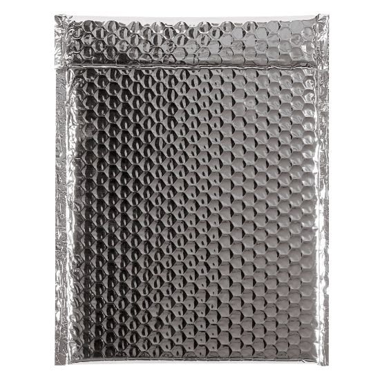 Picture of Partners Brand Silver Glamour Bubble Mailers 9in x 11 1/2in, Pack of 100