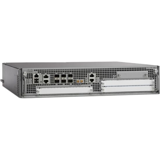 Picture of Cisco ASR1002-X, 5G, K9, AES License - Management Port - 9.0 - 4 GB - Gigabit Ethernet - 2U - Rack-mountable