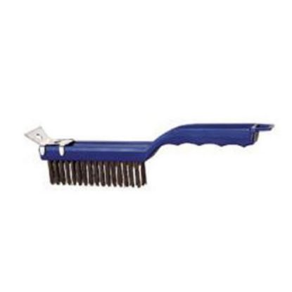 Picture of American Metalcraft Steel/Plastic Grill Brush, 11-1/2in, Blue