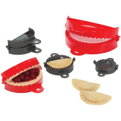 Picture of Starfrit Dough Press Set - 5 Piece(s) - 6Case - Dough Press - Dishwasher Safe - Red, Gray