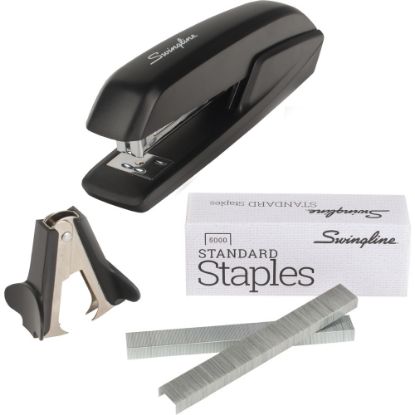 Picture of Swingline Standard Stapler Value Pack, 20 Sheets, Black, Premium Staples & Remover Included