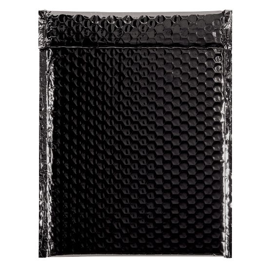 Picture of Partners Brand Black Glamour Bubble Mailers 9in x 11 1/2in, Pack of 100