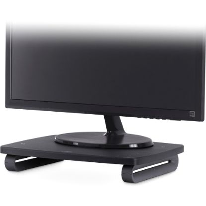 Picture of Kensington SmartFit Monitor Stand Plus - Black (K52786WW) - Up to 24in Screen Support - 80 lb Load Capacity - Desktop - Black - Ergonomic - TAA Compliant