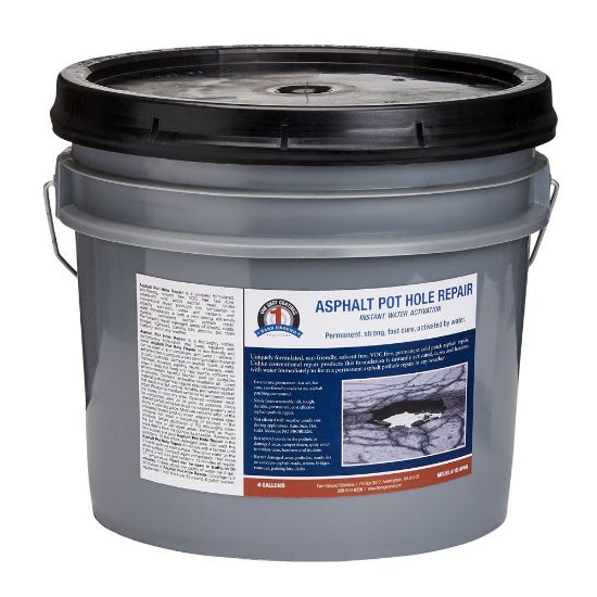 Picture of Bare Ground Solutions 1 Shot Asphalt Pothole Repair, 4 Gallons, Black