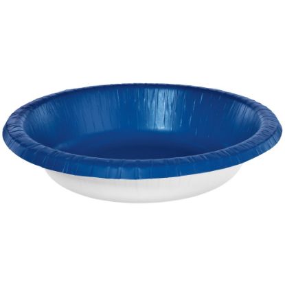 Picture of Amscan Paper Bowls, 20 Oz, Bright Royal Blue, 20 Bowls Per Box, Case Of 5 Boxes