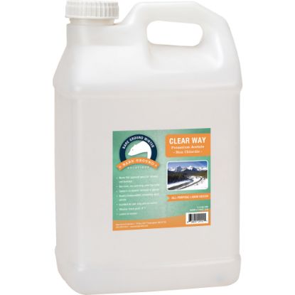 Picture of Bare Ground Clear Way Non-Chloride Potassium Acetate Liquid De-Icer, 2.5 Gallons