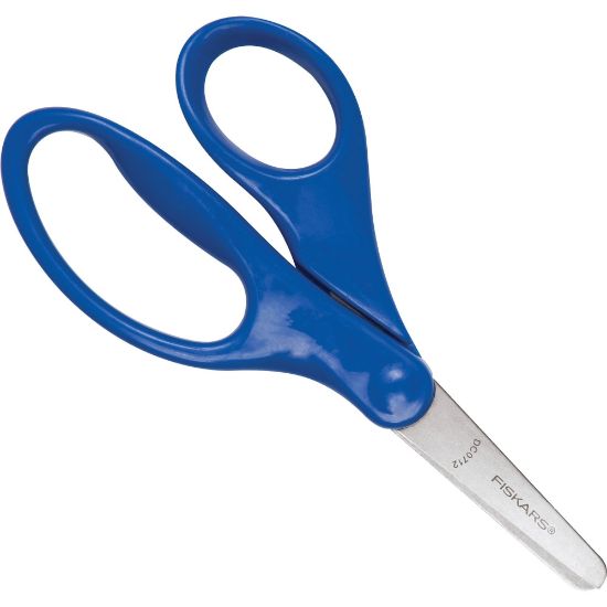 Picture of Fiskars 5in Blunt-tip Kids Scissors - 5in Overall LengthSafety Edge Blade - Blunted Tip - Blue - 1 Each