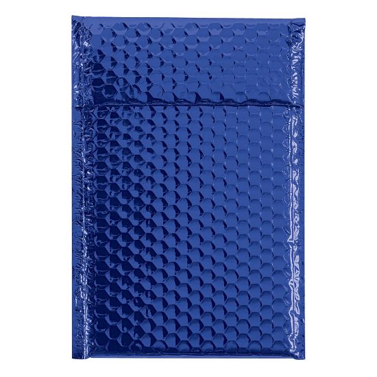 Picture of Partners Brand Blue Glamour Bubble Mailers 7 1/2in x 11in, Pack of 72