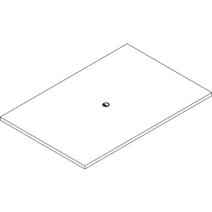 Picture of Lorell Prominence 2.0 Rectangular Conference Tabletop - For - Table TopEspresso Rectangle, Laminated Top x 72in Table Top Width x 48in Table Top Depth x 1.50in Table Top Thickness - Assembly Required - Particleboard Top Material - 1 Each