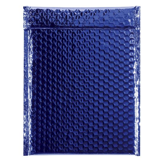 Picture of Partners Brand Blue Glamour Bubble Mailers 9in x 11 1/2in, Pack of 100