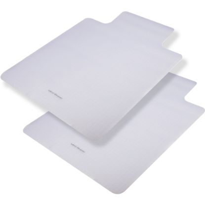 Picture of Mind Reader Office Chair Mat for Carpet PVC, 0.125in H x 35-1/2in W x 47-1/2in D, Clear, Set Of 2 Mats