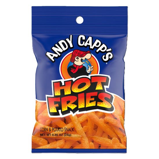 Picture of Andy Capps Snack Fries, Hot, 0.85 Oz Bag, Box Of 72