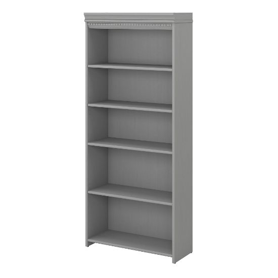 Picture of Bush Business Furniture Fairview 69inH 5-Shelf Bookcase, Cape Cod Gray, Standard Delivery