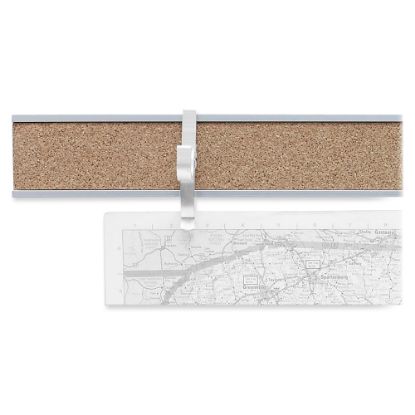 Picture of Advantus Cork Map Rails, 1in x 96in, Satin