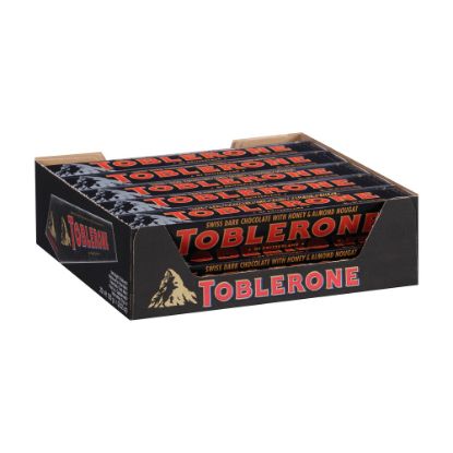 Picture of Toblerone Dark Chocolate Bars, 3.5 Oz, Box Of 20 Bars