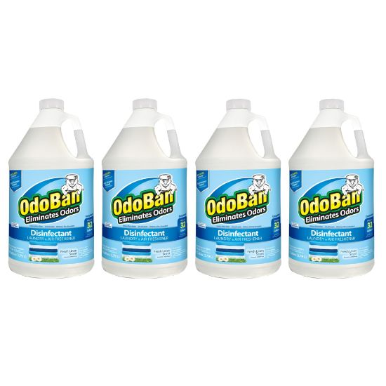 Picture of OdoBan Odor Eliminator Disinfectant Concentrate, Fresh Linen Scent, 128 Oz, Case Of 4 Bottles