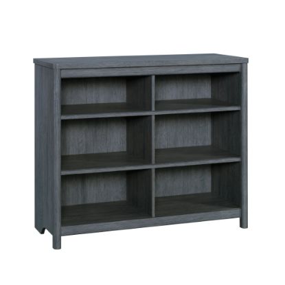 Picture of Sauder Dover Edge 37inH 6-Shelf Cubby Storage Bookcase, Denim Oak