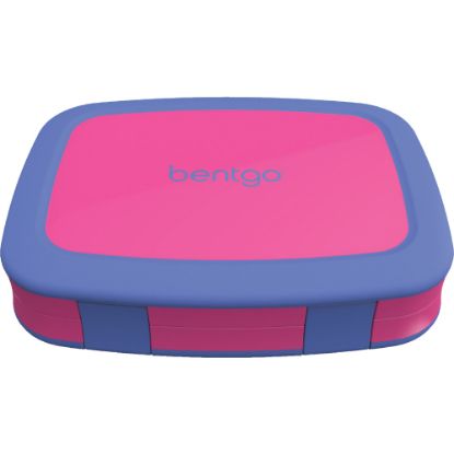 Picture of Bentgo Kids Brights Lunch Box, 2inH x 6-1/2inW x 8-1/2inD, Fuchsia