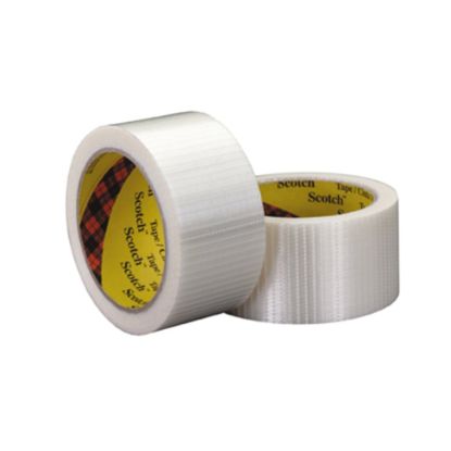 Picture of 3M 8959 Bi-Directional Strapping Tape, 3/4in x 55 Yd., Clear, Case Of 6