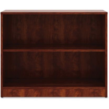 Picture of Lorell 30inH 2-Shelf Bookcase, Cherry