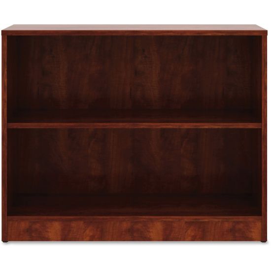 Picture of Lorell 30inH 2-Shelf Bookcase, Cherry