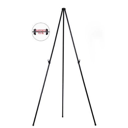 Picture of MasterVision Instant Display Easel, Heavy Duty, 15in to 63in High, Steel, Black