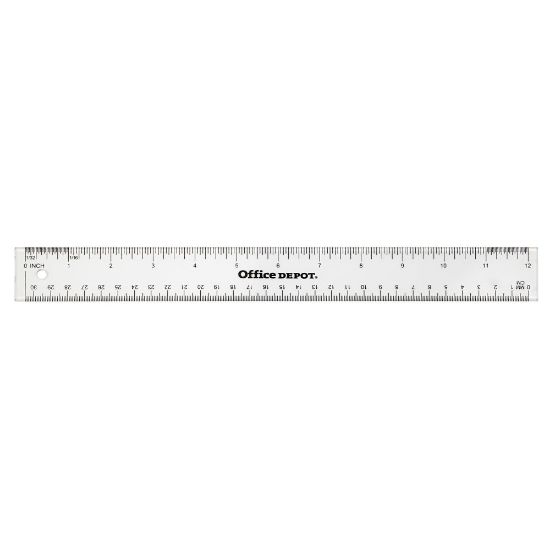 Picture of Office Depot Brand Acrylic Ruler, 12in, Clear