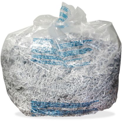 Picture of GBC Shredder Bags - For Large Office Shredders - 30 gal - 3.9in Height x 4in Width x 10.3in Depth - 25/Box - Plastic - Clear