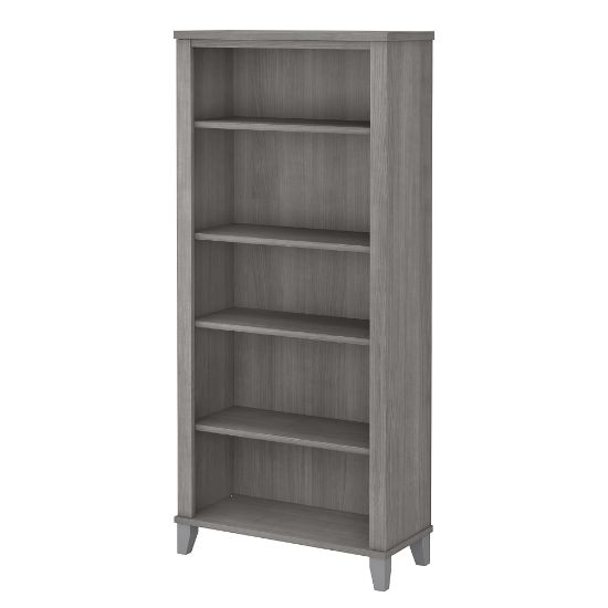 Picture of Bush Business Furniture Somerset 66inH 5-Shelf Bookcase, Platinum Gray, Standard Delivery